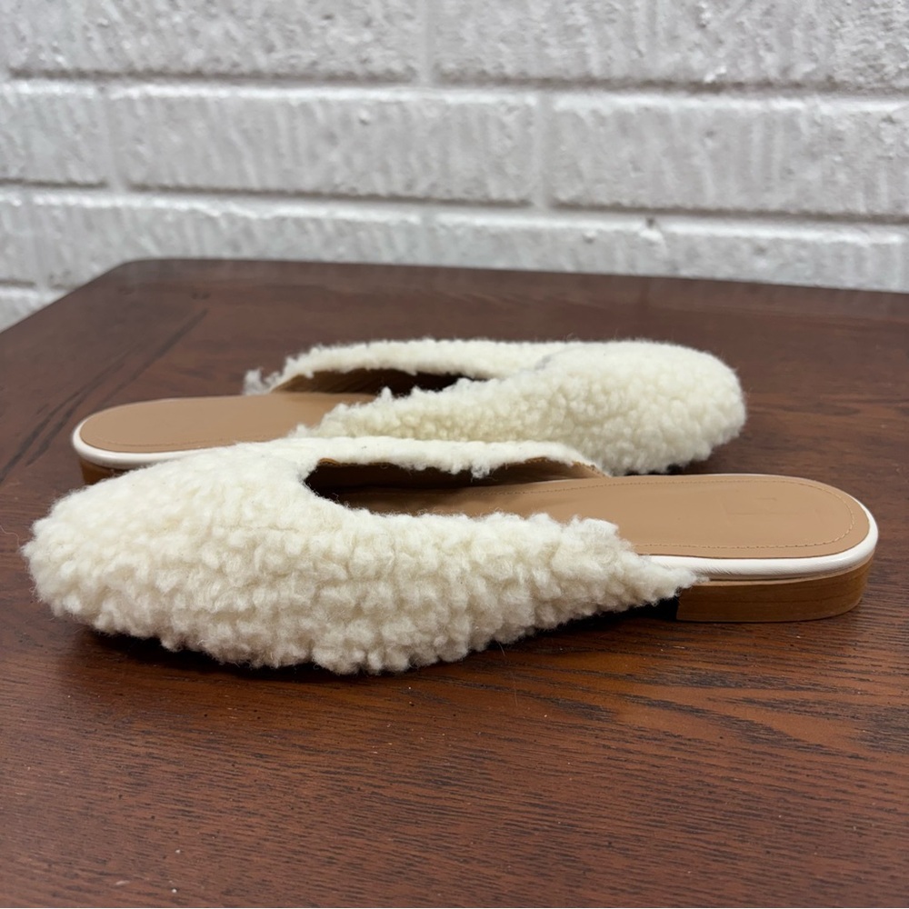 Flattered Malva Teddy Slip On Mules Cream Flats Women’s EU 38 - Picture 4 of 10